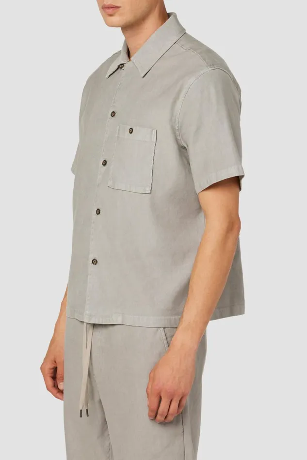 Tops and Sweaters Men Hudson Jeans Linen Shirt Cement Tops and Sweaters Men Hudson Jeans Linen Shirt Cement