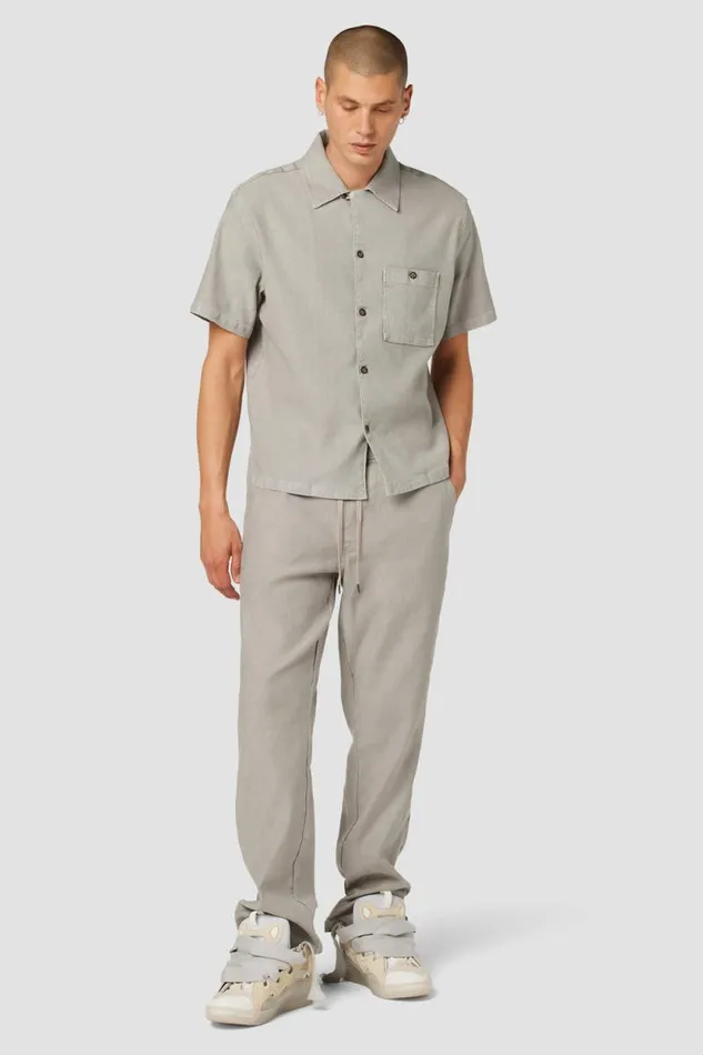 Tops and Sweaters Men Hudson Jeans Linen Shirt Cement Tops and Sweaters Men Hudson Jeans Linen Shirt Cement