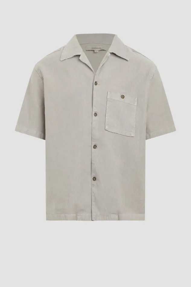 Tops and Sweaters Men Hudson Jeans Linen Shirt Cement Tops and Sweaters Men Hudson Jeans Linen Shirt Cement