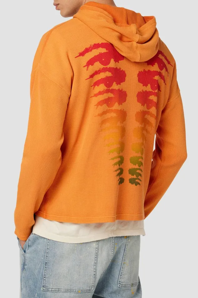 Tops and Sweaters Men Hudson Jeans Thermal Hoodie Orange Citrus Tops and Sweaters Men Hudson Jeans Thermal Hoodie Orange Citrus