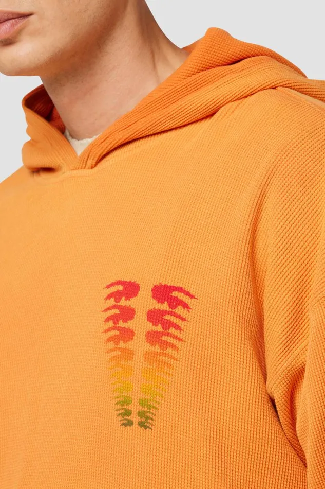 Tops and Sweaters Men Hudson Jeans Thermal Hoodie Orange Citrus Tops and Sweaters Men Hudson Jeans Thermal Hoodie Orange Citrus