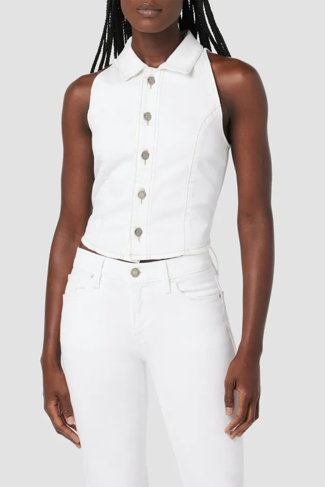 Tops and Sweaters Women Hudson Jeans Halter Vest White