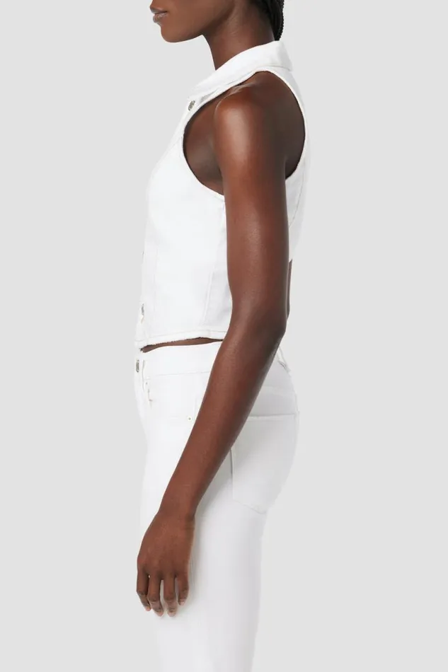 Tops and Sweaters Women Hudson Jeans Halter Vest White Tops and Sweaters Women Hudson Jeans Halter Vest White