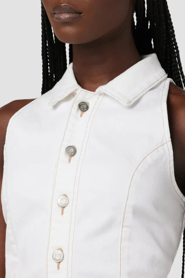 Tops and Sweaters Women Hudson Jeans Halter Vest White Tops and Sweaters Women Hudson Jeans Halter Vest White