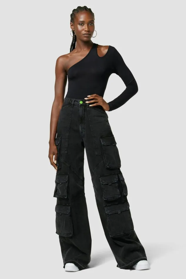 Tops and Sweaters Women Hudson Jeans Hudson X Zoe Costello Asymmetrical Long Sleeve Bodysuit Black Tops and Sweaters Women Hudson Jeans Hudson X Zoe Costello Asymmetrical Long Sleeve Bodysuit Black