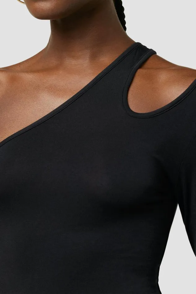 Tops and Sweaters Women Hudson Jeans Hudson X Zoe Costello Asymmetrical Long Sleeve Bodysuit Black Tops and Sweaters Women Hudson Jeans Hudson X Zoe Costello Asymmetrical Long Sleeve Bodysuit Black