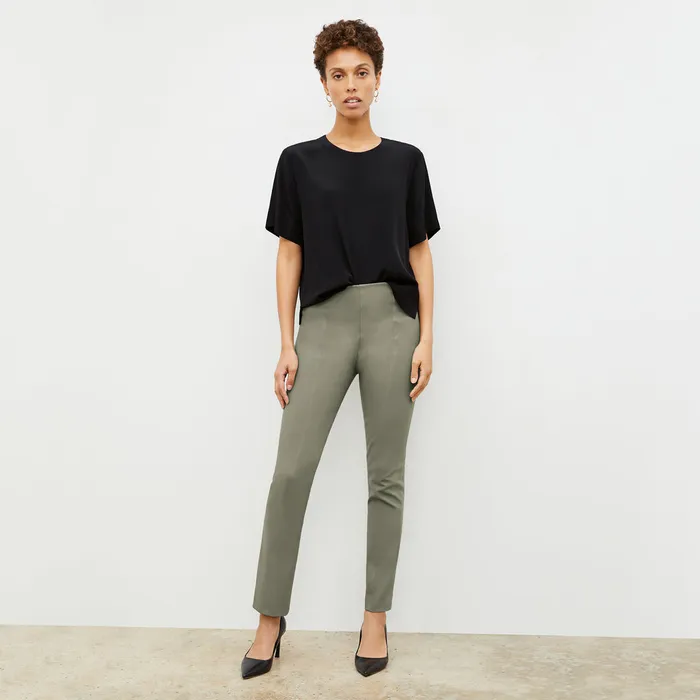 Tops The Annika Tee 8211 Washable Silk Black M M LaFleur Women