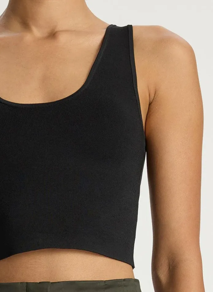 Tops Women ALC Cleo Compact Knit Top Black Tops Women ALC Cleo Compact Knit Top Black