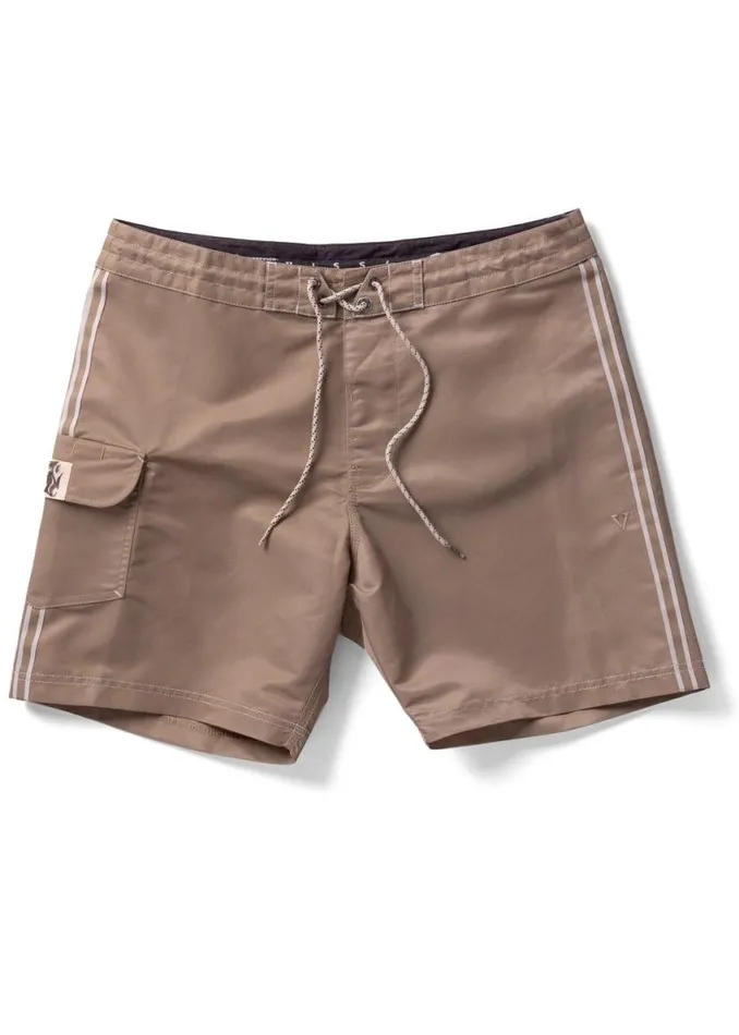 Undefined Lines 165quot Boardshort Khaki Men Vissla Boardshorts