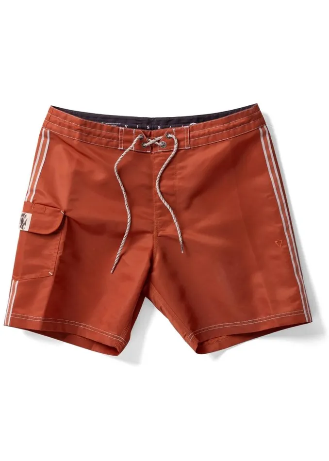 Undefined Lines 165quot Boardshort Terracotta Men Vissla Boardshorts