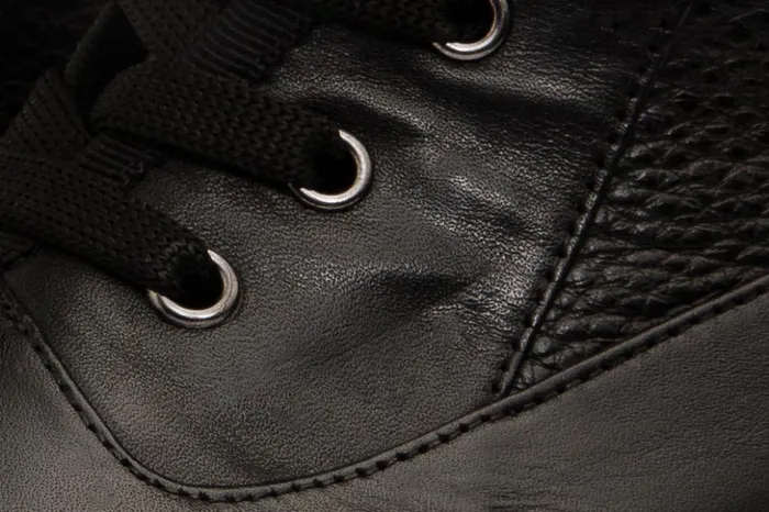Vinci Leather Boots and Booties The Arata Black Leather LaceUp Ankle Boot With A Side Zipper 8211 Women