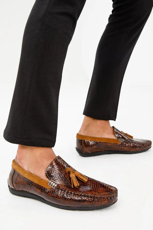Vinci Leather Dress Shoes The Cordova Tan Patent Leather Tassel Loafer Shoe 8211 Men