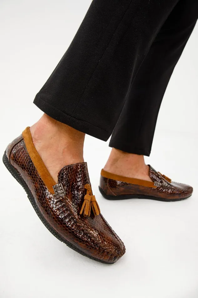 Vinci Leather Dress Shoes The Cordova Tan Patent Leather Tassel Loafer Shoe 8211 Men