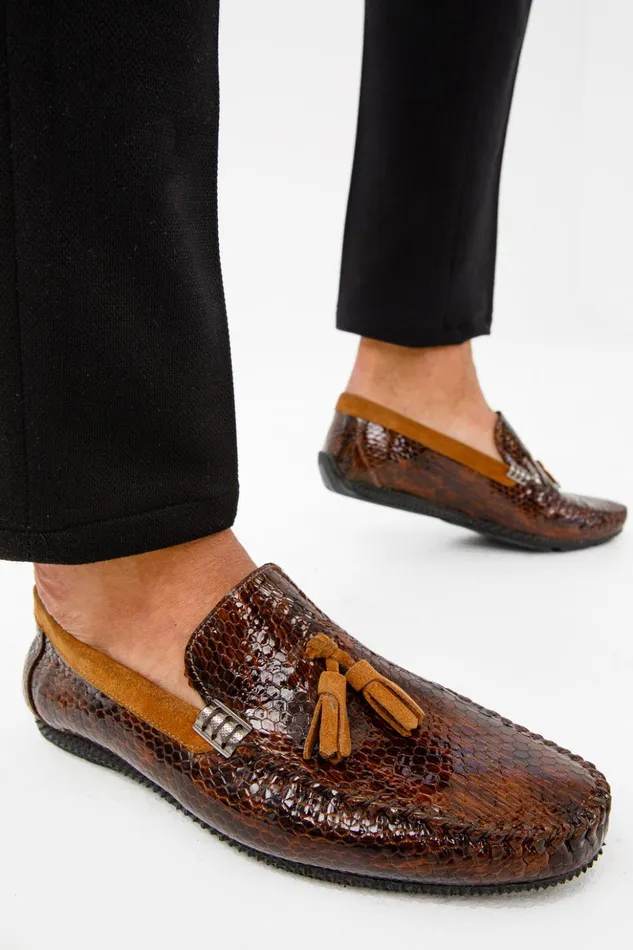 Vinci Leather Dress Shoes The Cordova Tan Patent Leather Tassel Loafer Shoe 8211 Men