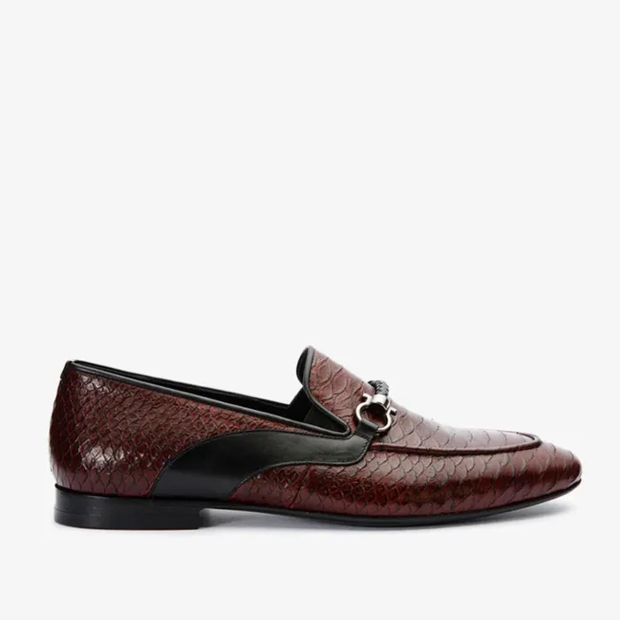Vinci Leather Dress Shoes The Milano Burgundy Shoe Bit Loafer Shoe 8211 Men