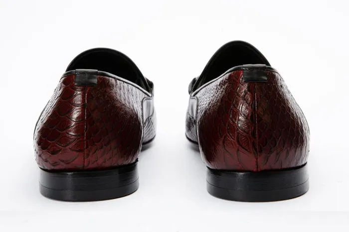 Vinci Leather Dress Shoes The Milano Burgundy Shoe Bit Loafer Shoe 8211 Men