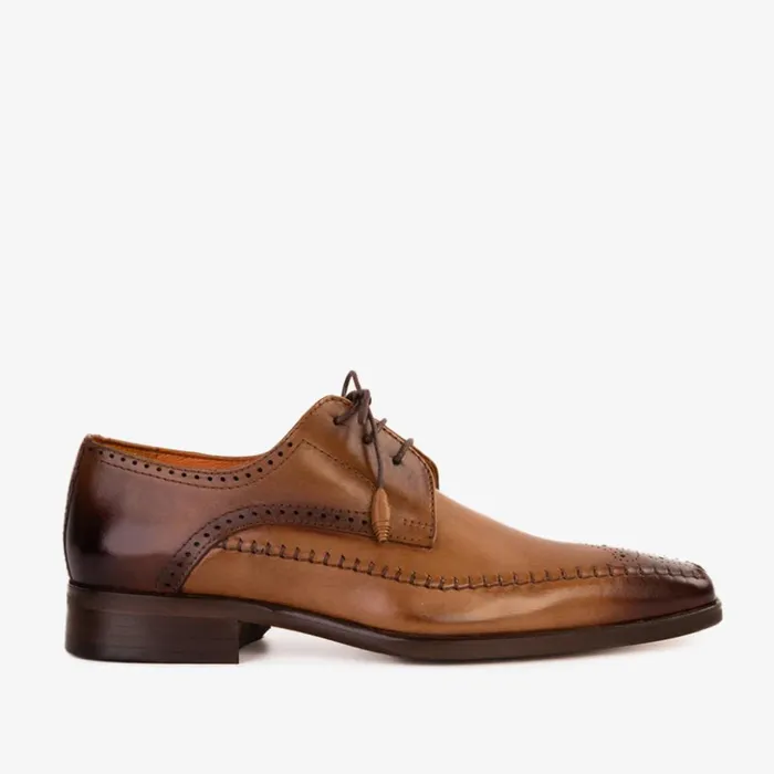 Vinci Leather Dress Shoes The Moon Tan Leather Derby Shoe 8211 Men