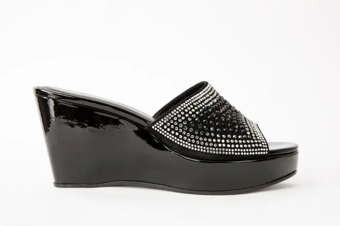 Vinci Leather Sandals The Barneveld Black Glitter Leather Wedge Heel Sandal 8211 Women Vinci Leather Sandals The Barneveld Black Glitter Leather Wedge Heel Sandal 8211 Women