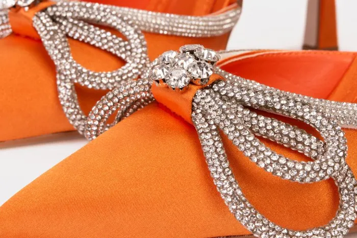 Vinci Leather Sandals The Floransa Orange Leather Pointy Toe Ankle Strap Sandal 8211 Women