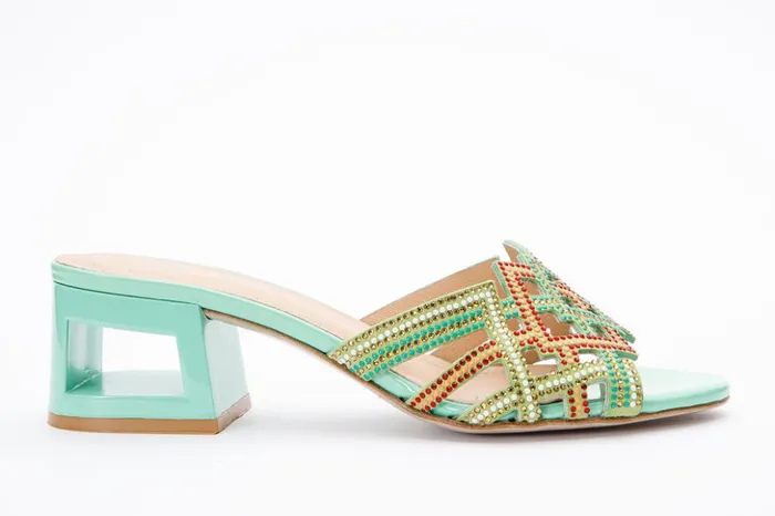 Vinci Leather Sandals The Palma Green Glitter Leather Block Heel Sandal 8211 Women Vinci Leather Sandals The Palma Green Glitter Leather Block Heel Sandal 8211 Women