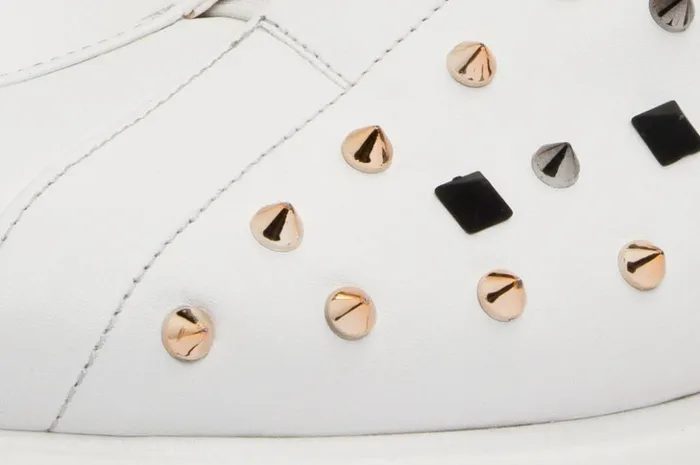Vinci Leather Sneakers The Infanta White Spike Leather Sneaker Limited Edition 8211 Men