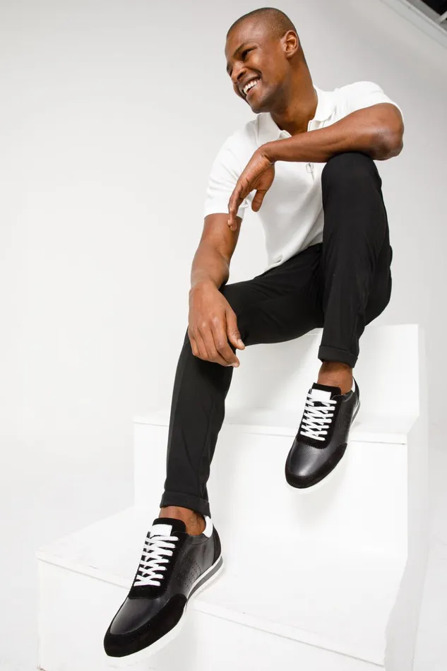 Vinci Leather Sneakers The Rotello Black Leather Sneaker Final Sale 8211 Men