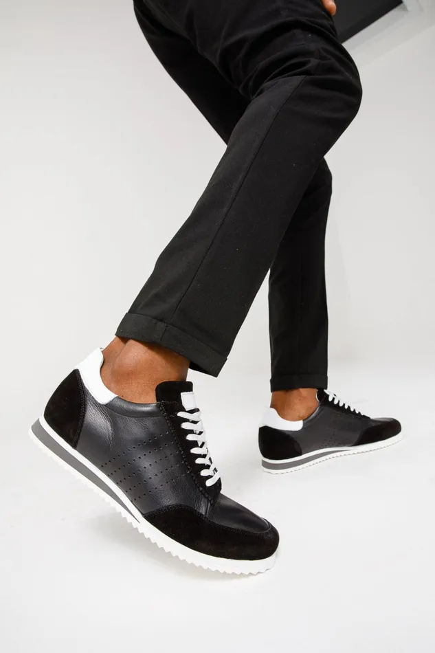 Vinci Leather Sneakers The Rotello Black Leather Sneaker Final Sale 8211 Men
