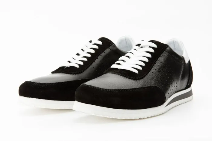 Vinci Leather Sneakers The Rotello Black Leather Sneaker Final Sale 8211 Men