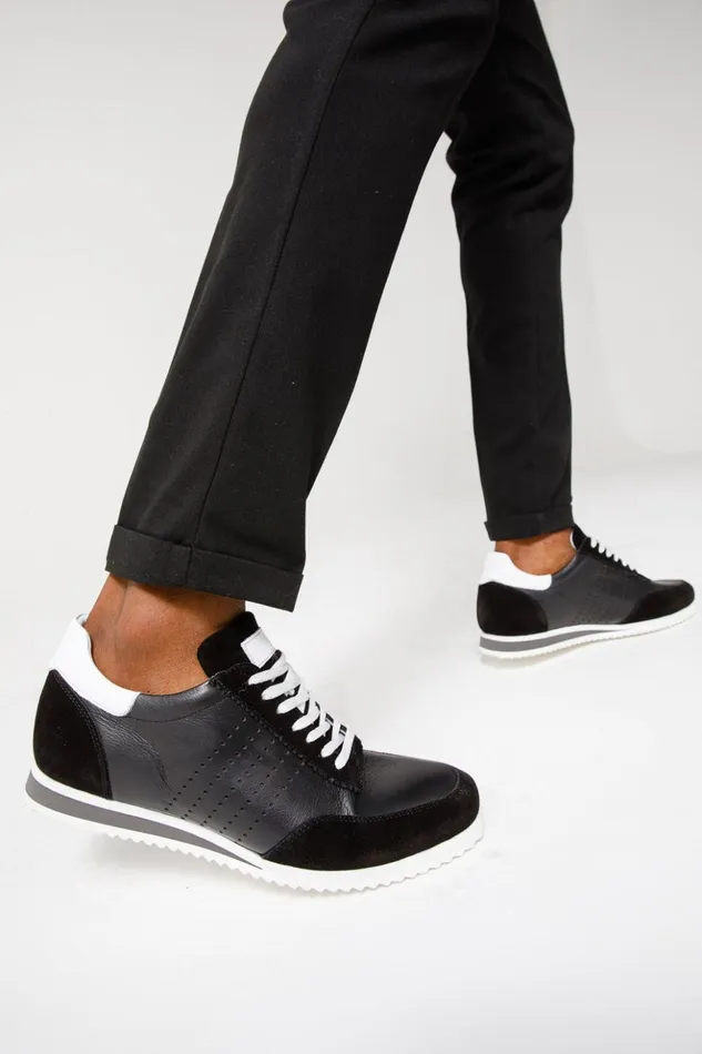 Vinci Leather Sneakers The Rotello Black Leather Sneaker Final Sale 8211 Men