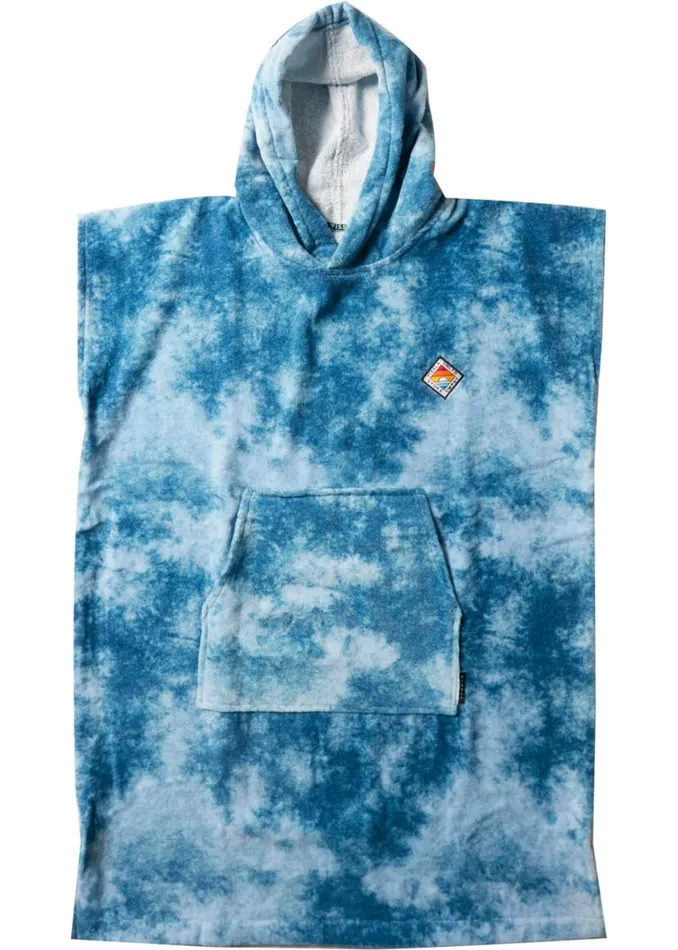 Vissla Changing Towel Poncho Blt 8211 Blue Tie Dye Men Vissla Wetsuits