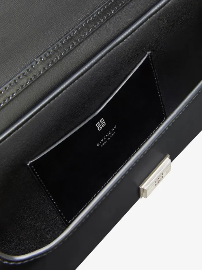Voyou Clutch Bag In Crocodile Effect Leather Black Women Givenchy Shoulder Bags