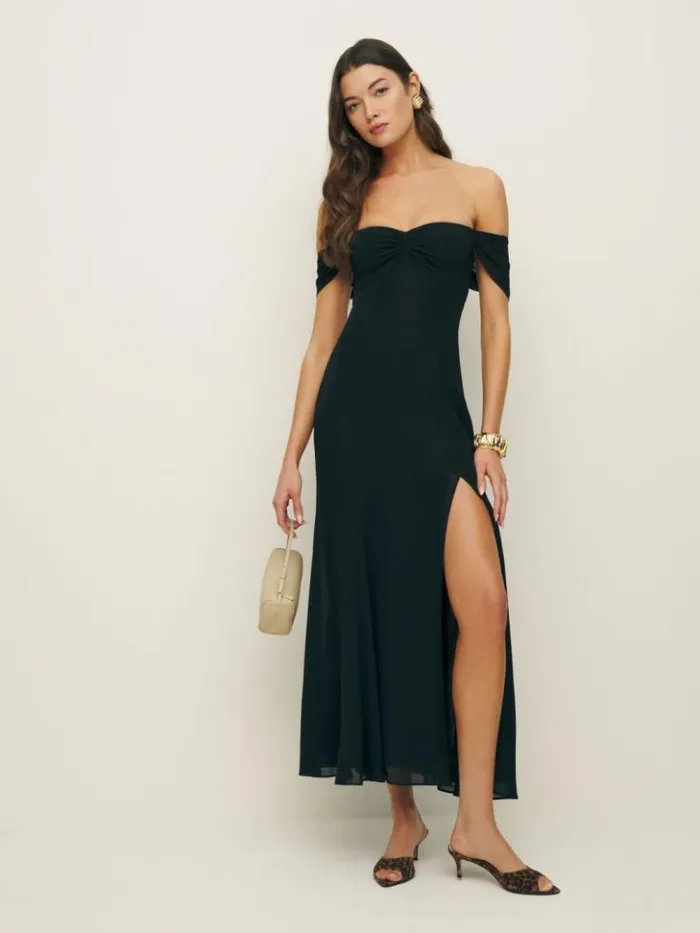 Weddings The Reformation Ember Dress Black