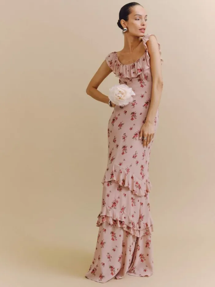 Weddings The Reformation Tripoli Dress Tea Time