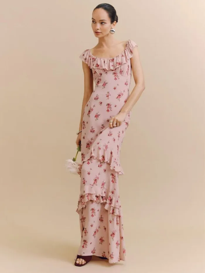 Weddings The Reformation Tripoli Dress Tea Time