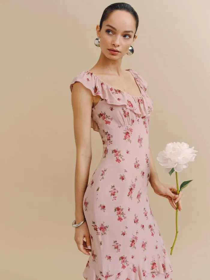 Weddings The Reformation Tripoli Dress Tea Time