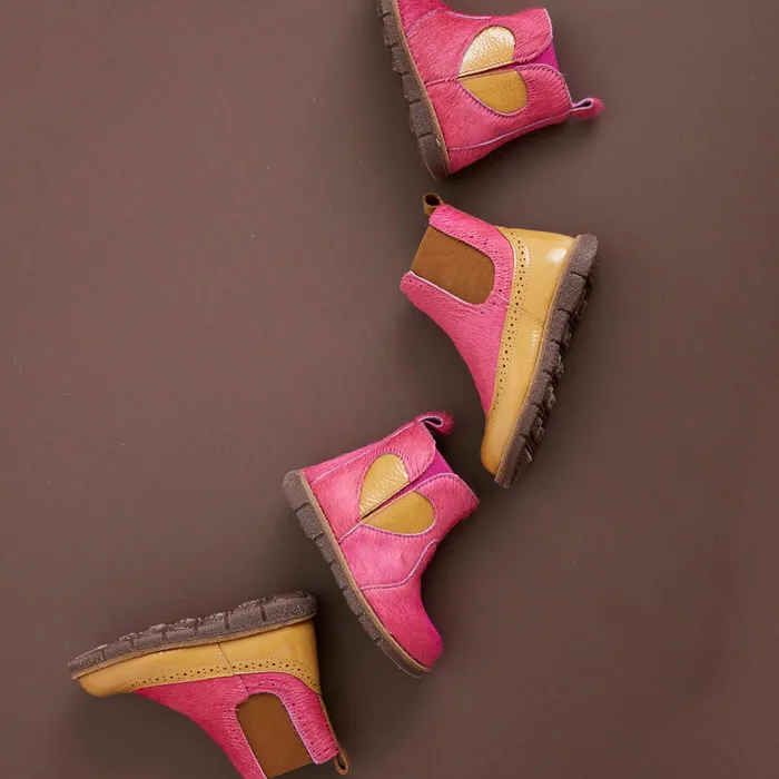 Winter boots maggie flamingo fur Pink bisgaardshoes KIDS