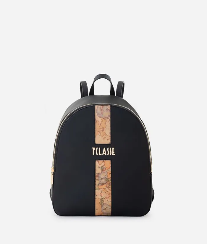 Woman Backpacks Bucket and Belt Bags Alviero Martini Journey Geo Backpack Black Woman Backpacks Bucket and Belt Bags Alviero Martini Journey Geo Backpack Black
