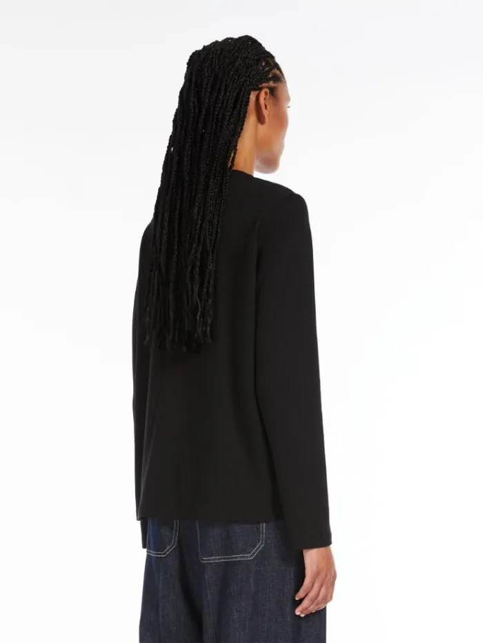 Woman Beaded Jersey Tshirt Black Maxmara Tshirts Woman Beaded Jersey Tshirt Black Maxmara Tshirts