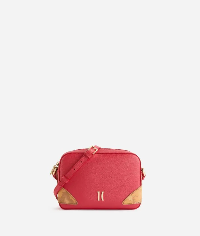 Woman Crossbody Bags Alviero Martini Flying City Small Reporter Crossbody Bag Pearly Red Woman Crossbody Bags Alviero Martini Flying City Small Reporter Crossbody Bag Pearly Red