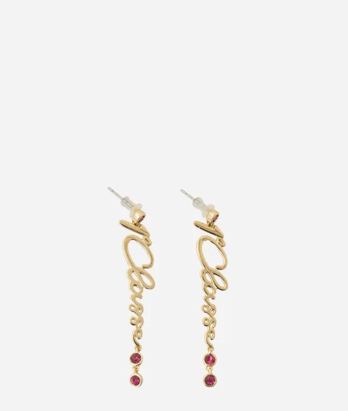 Woman Jewelry Alviero Martini Earrings With 1 Classe Logo Gold
