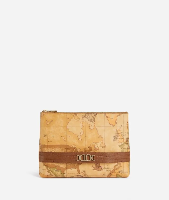Woman Mini Bags and Pouches Alviero Martini 3d Geo Clutch With Hand Strap Chestnut Woman Mini Bags and Pouches Alviero Martini 3d Geo Clutch With Hand Strap Chestnut