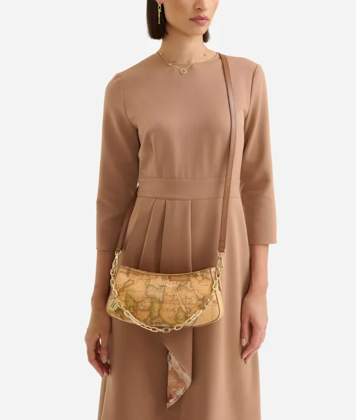 Woman Mini Bags and Pouches Alviero Martini Space Bag Crossbody Bag With Chain Geo Classic