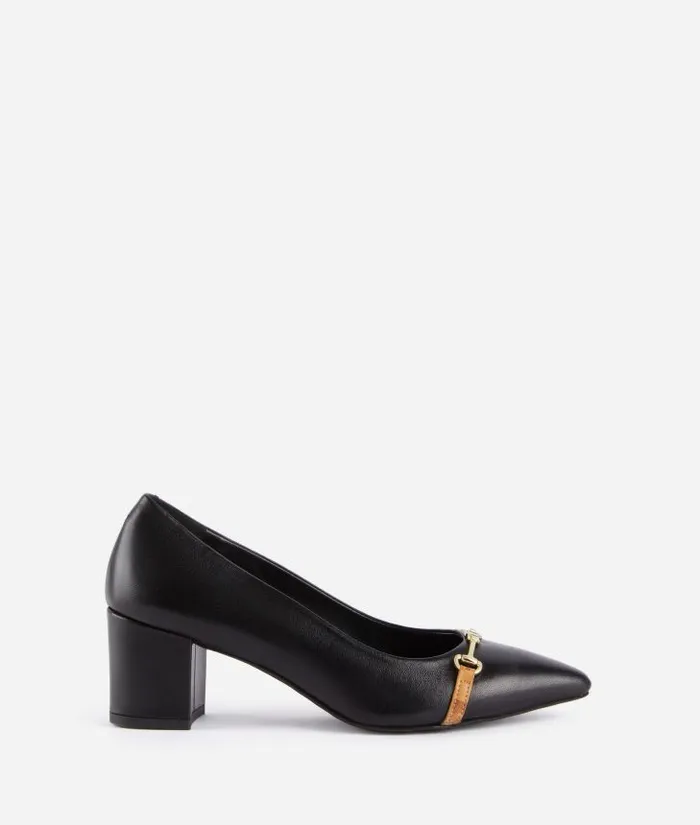 Woman Pumps Alviero Martini Polished Leather Court Shoes With 1c Horsebit Black Woman Pumps Alviero Martini Polished Leather Court Shoes With 1c Horsebit Black