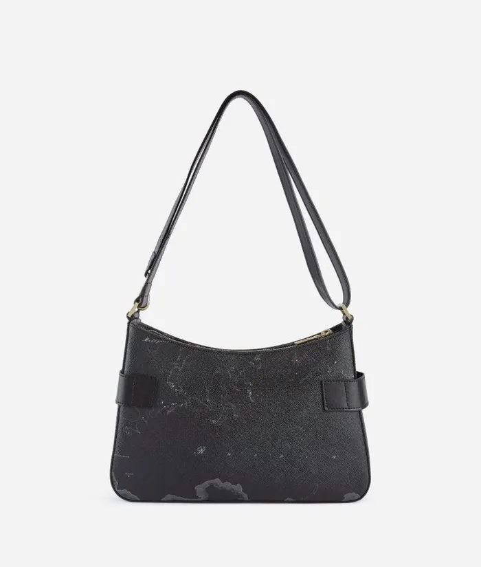 Woman Shoulder Bags Alviero Martini 1c Mirror Night Dual Wearability Shoulder Bag Black