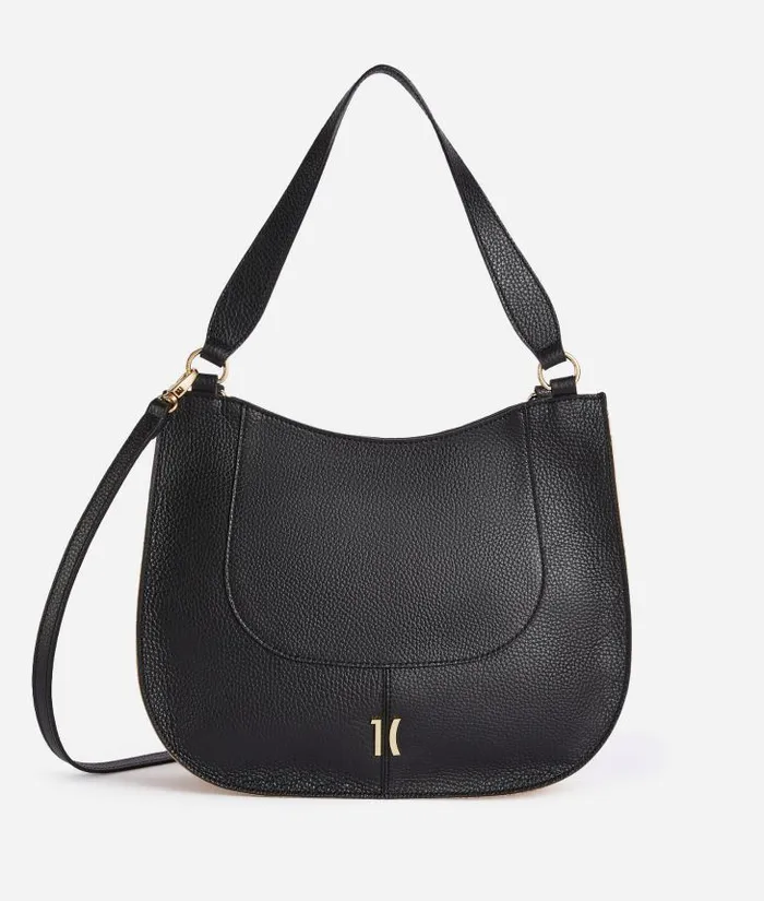 Woman Shoulder Bags Alviero Martini New Moon Leather Shoulder Bag Black