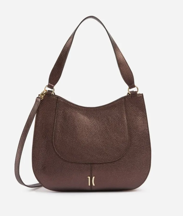 Woman Shoulder Bags Alviero Martini New Moon Leather Shoulder Bag Brown