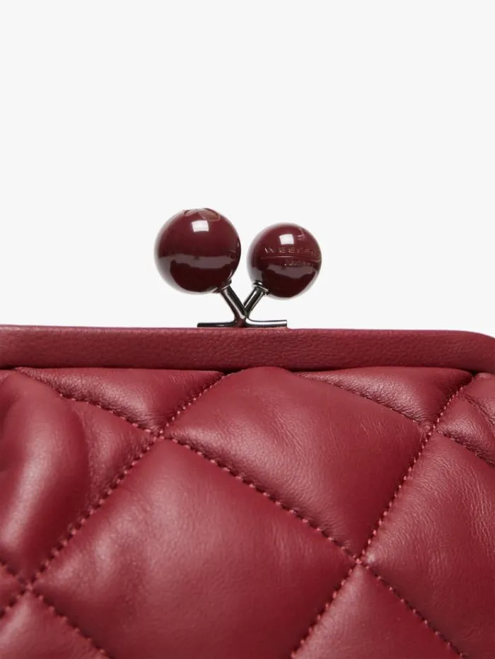 Woman Small Pasticcino Bag In Nappa Leather Bordeaux Maxmara Weekend Bag Woman Small Pasticcino Bag In Nappa Leather Bordeaux Maxmara Weekend Bag