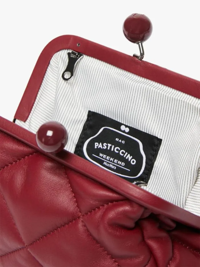 Woman Small Pasticcino Bag In Nappa Leather Bordeaux Maxmara Weekend Bag Woman Small Pasticcino Bag In Nappa Leather Bordeaux Maxmara Weekend Bag