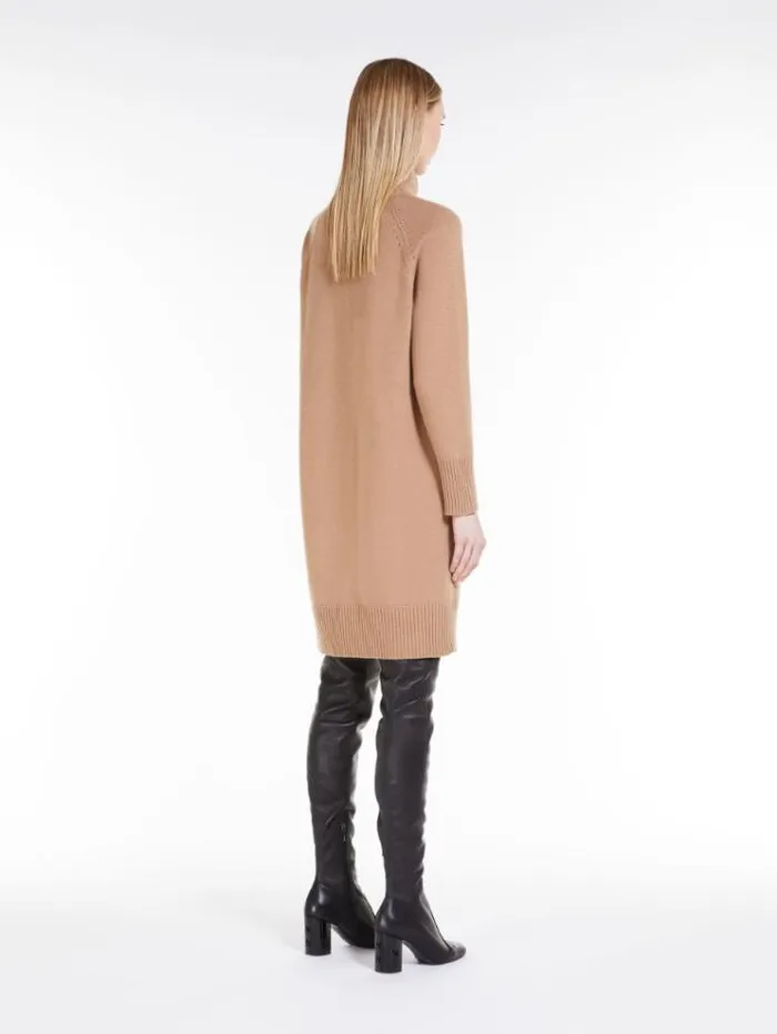 Woman Wool And Cashmere Yarn Dress Camel Maxmara Dresses Woman Wool And Cashmere Yarn Dress Camel Maxmara Dresses