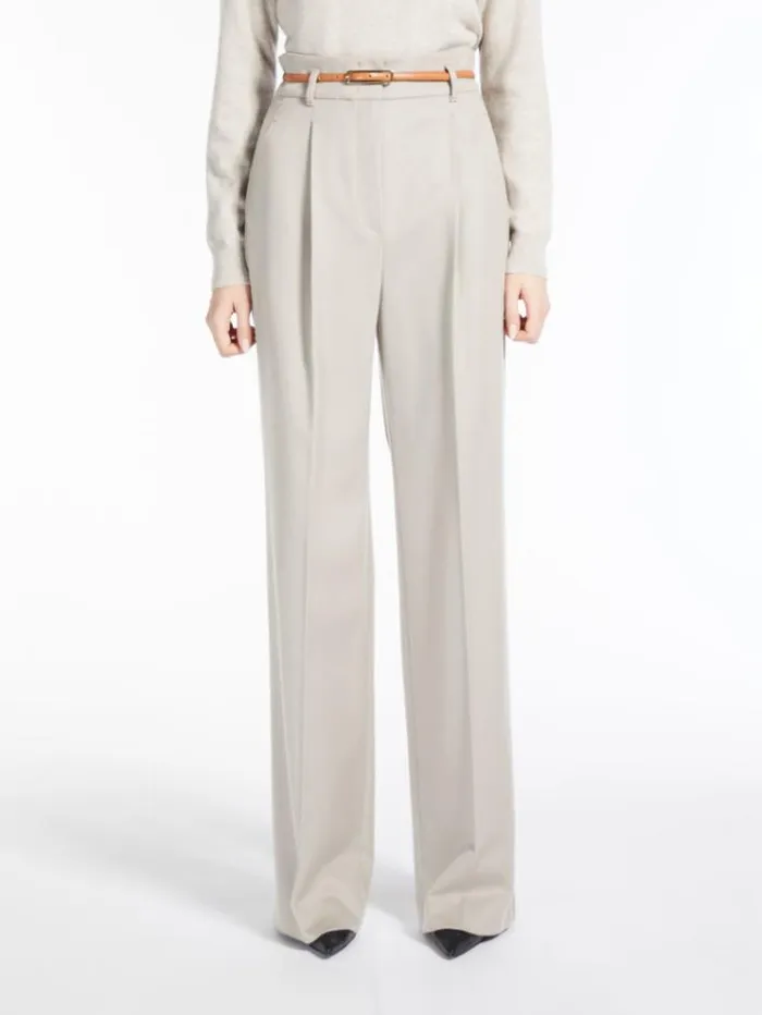 Woman Wool Trousers Beige Maxmara Suit